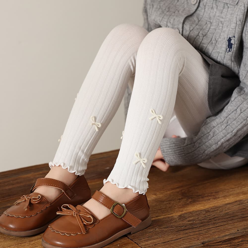 Children's Leggings, Baby Girl Autumn Pants, Outerwear, Stylish Girls Pants, Elastic Lace, Spring and Autumn Style