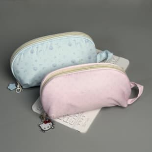 Dotted Star Shell Pencil Case for Middle and High School Students, Minimalist Ins Style Multi-Functional Layered Large Opening Pencil Pouch