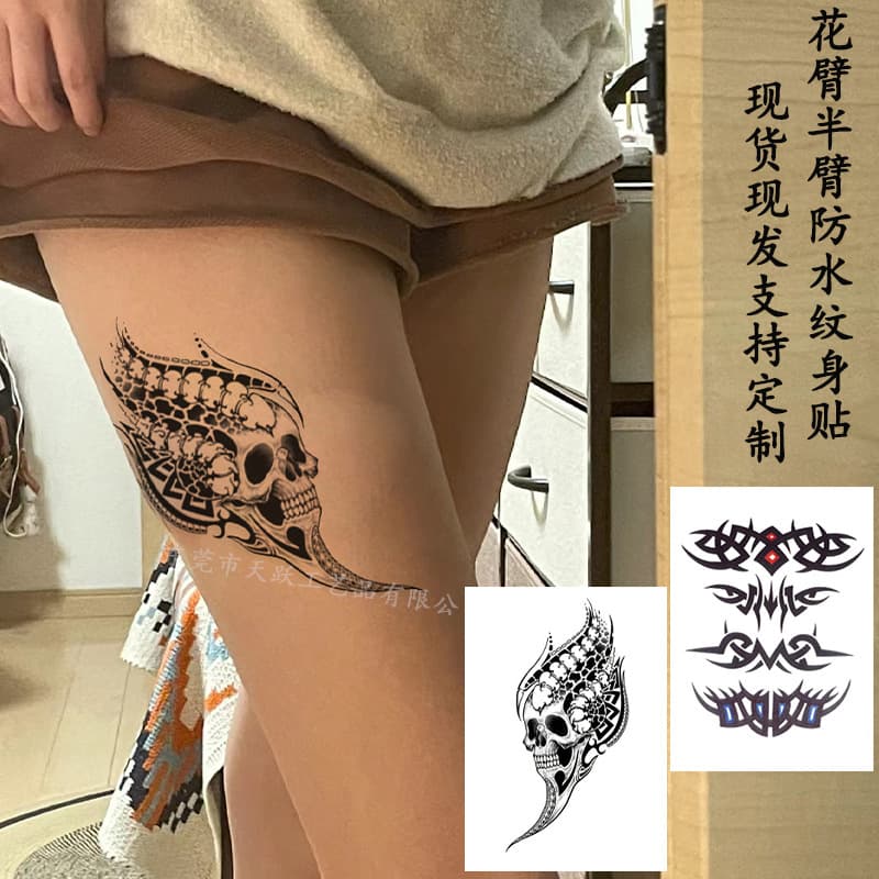 European and American tattoo manufacturers wholesale new waterproof stickers for men and women Internet celebrity animal flower arm half arm simulation tattoo stickers