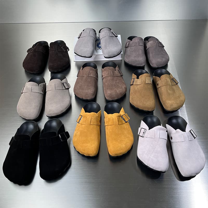2026 New Spring Outerwear Sandals and Slippers for Men, Thick-soled, Heightened Baotou Half-Flop Birkenstock Shoes 55116-Z