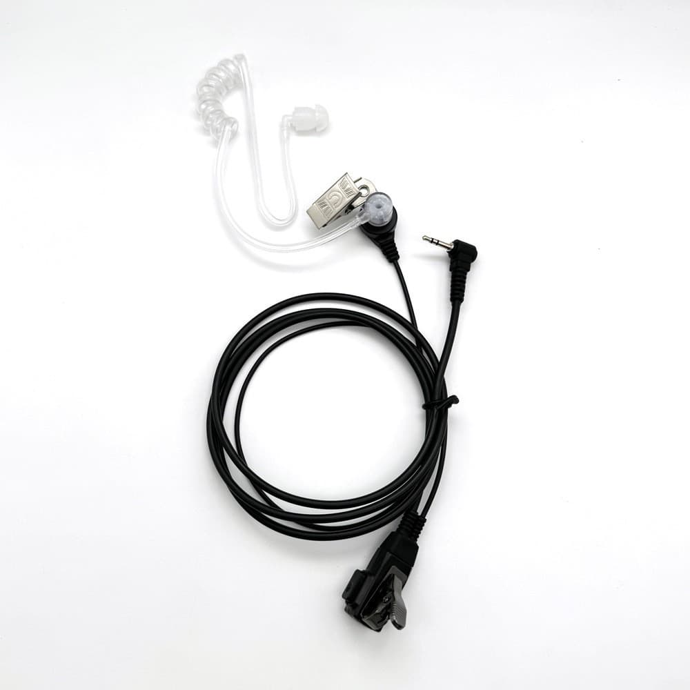 6200C Two-Way Radio Headset 2.5mm, Compatible with Motorola T5428 Walkie Talkie PTT Air Tube Headset