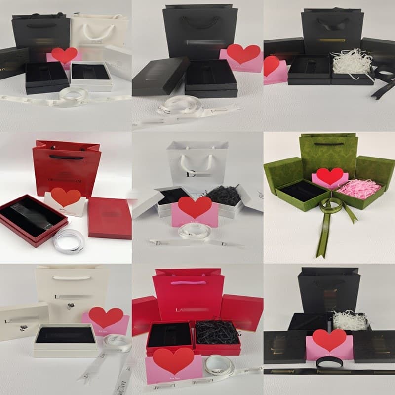 D Brand Lipstick Gift Box Valentine's Day Small Strip Box MA Packaging Box Gift Bag Armani Lip Glaze CH Gift Bag LAN Gift Box