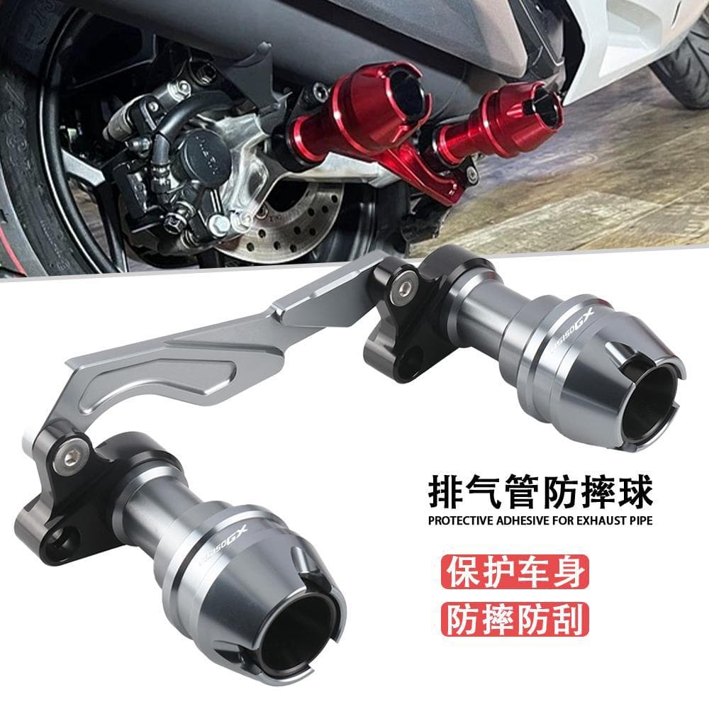 Compatible with New Honda Forza NS150GX Modified Exhaust Crash Bar Rear Wheel Bumper Protection Ball
