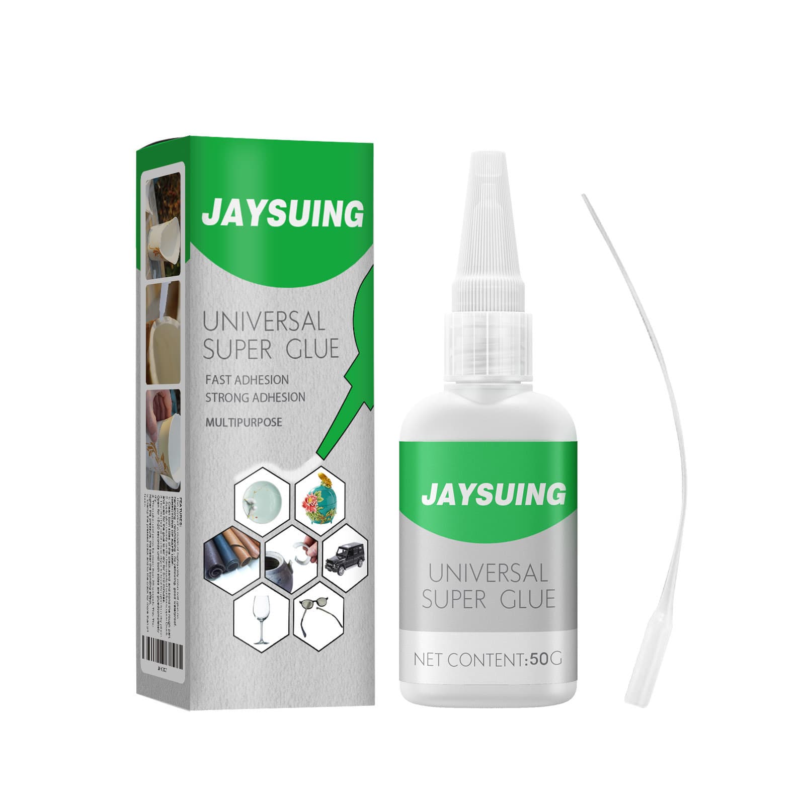 Jaysuing Multi-Purpose Adhesive Glue for Repairing Tiles, Leather, Wood, Handmade DIY Quick-Drying Adhesive