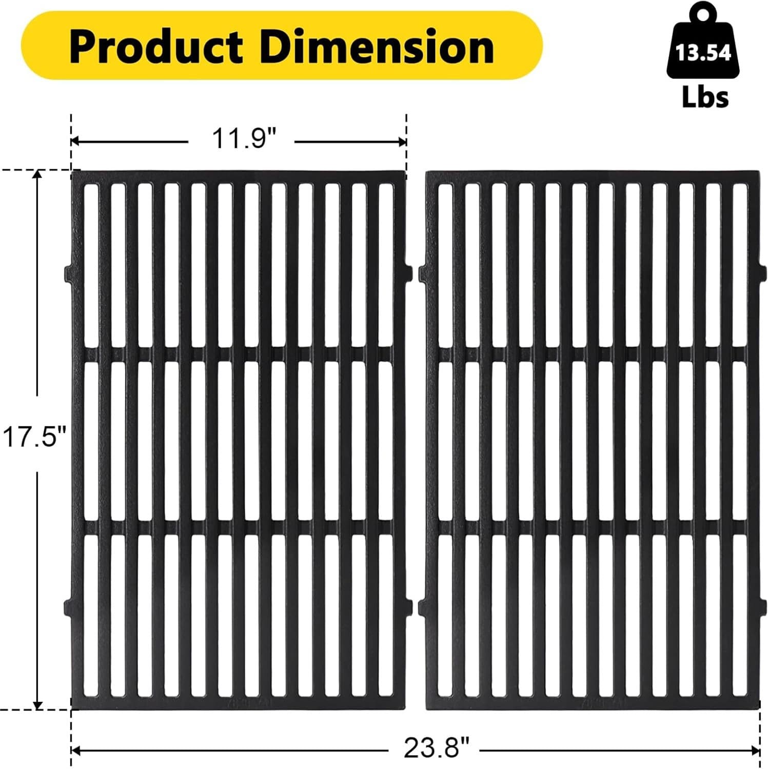 Amazon Best Seller Cast Iron Grill Grate 7638 for Weber Spirit Spirit II 300 Series