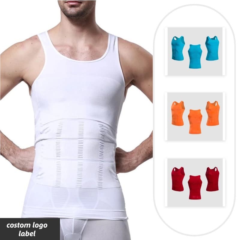 Amazon bestseller slim and lift men's shaping vest, abdominal slimming and body-shaping vest.