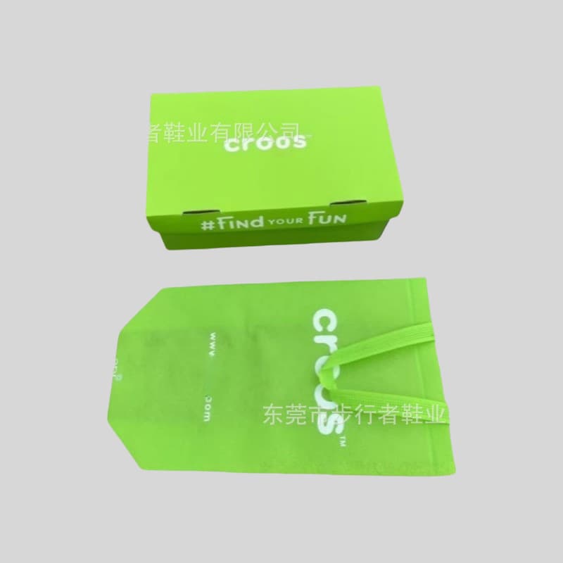 New shoe box design, one-piece molded 3D eco-bags, green non-woven tote bags, manufacturer wholesale