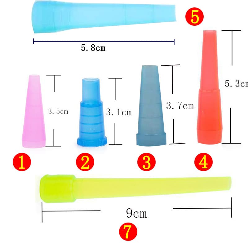 Arabic shisha mouthpiece extended tip accessories disposable colorful plastic mouthpiece cross-border supply