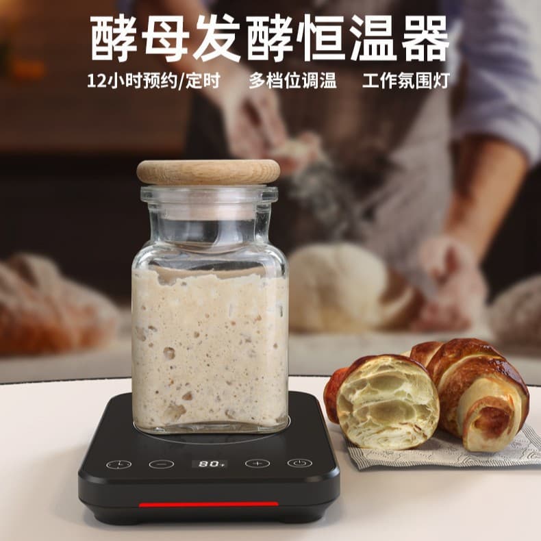 12-Hour Timer Yeast Fermentation Thermostat Multi-Level Adjustable Mug Warmer Sourdough Starter Warmer