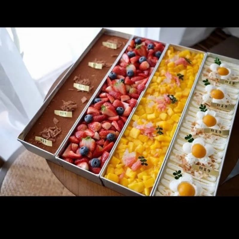 Internet celebrity tiramisu mold stainless steel Chinese commercial mousse cheesecake embryo stall baking long box