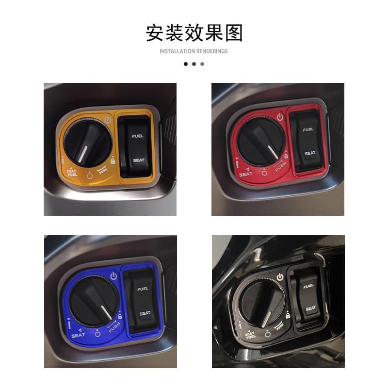 Aluminum Ignition Lock Cover Switch Decorative Protective Cover for Honda PCX125/150 ADV150 Modification Parts