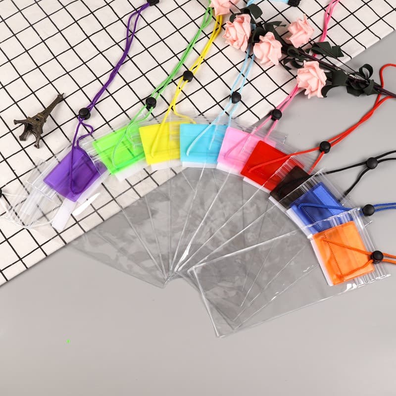Factory Stock Transparent Dive Case, Beach Swimming Bag, Running, Hot Spring Use with Touchscreen, Wholesale Waterproof Phone Pouch
