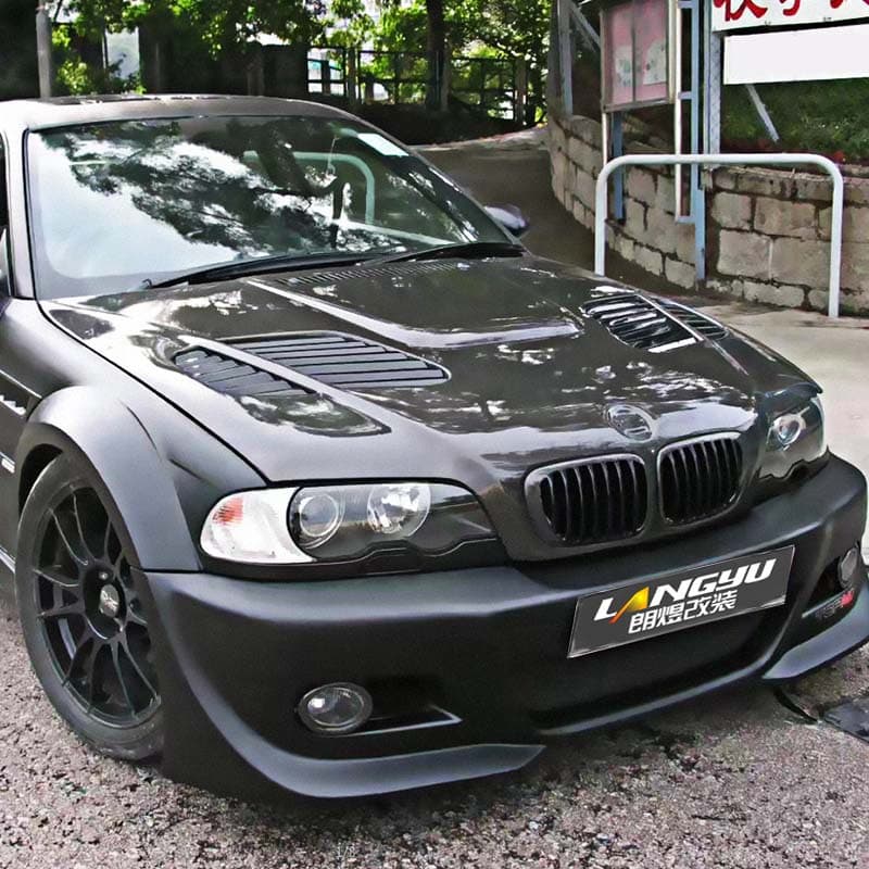 Suitable for BMW 3 Series E46 carbon fiber hood, modified E46 carbon fiber car hood, hood, head cover