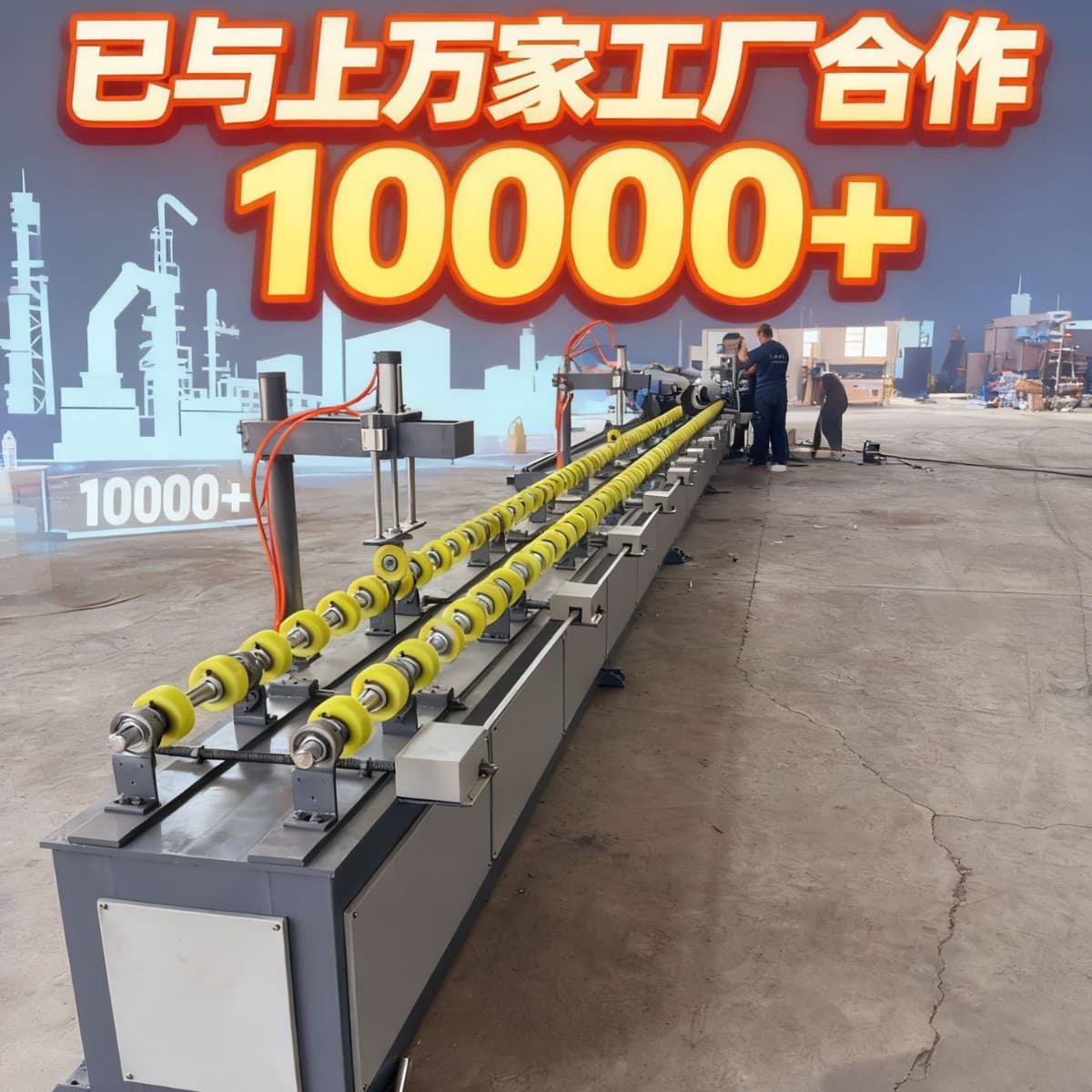 Automatic Round Tube Internal Polishing Machine for Large Diameter Steel Pipes - Rust Removal, Grinding, and Weld Seam Polishing on Inner and Outer Surfaces