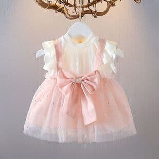 Girls Summer Dress Children's College Style New Fashionable Summer Infant Princess Dress