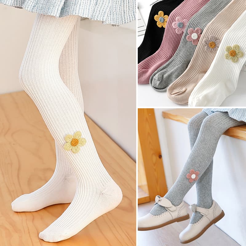 Girls' Tights Spring and Autumn Thin Children's Leggings for Outer Wear Stylish Baby Girl Toddler Medium Thick Bodysuit Tights