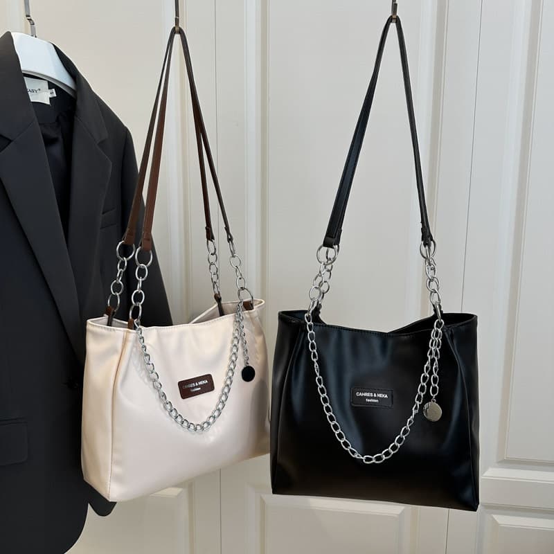 2025 Summer New Style Western Style Simple Large Capacity Tote Bag Fashion Trendy Casual Women's Shoulder Bag