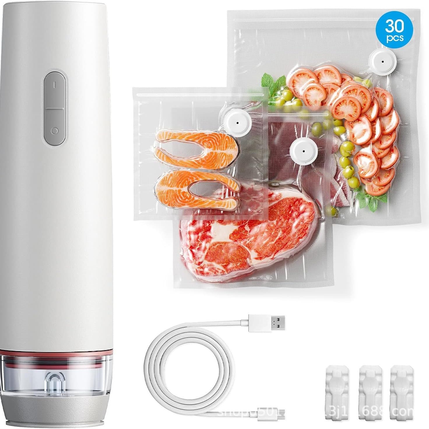 New Model Source Factory Portable Handheld Vacuum Sealer Rechargeable Lithium Battery Vacuum Machine with Water Filtration