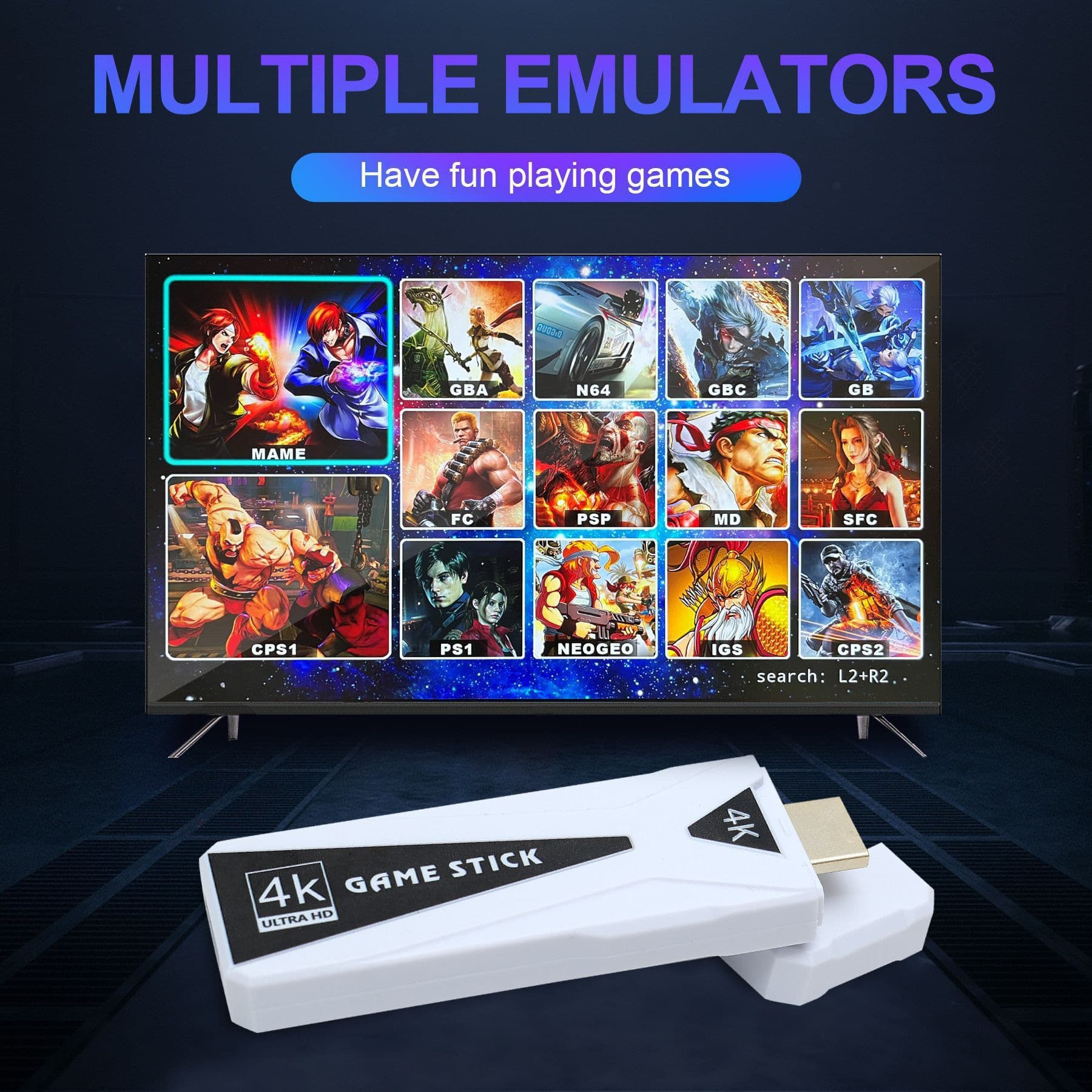 Hanghaixiong U10 TV Set-Top Box Game Console Dual System Wireless PSP PS1 Game Console Ubao Retro Games