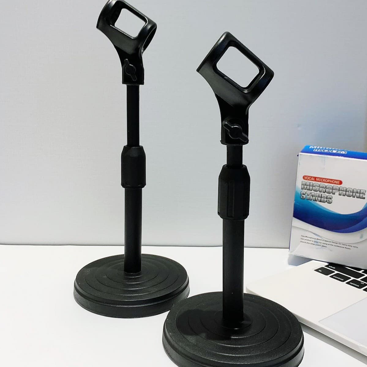 Microphone Stand Phone Stand Desktop Adjustable Extendable Recording Karaoke Mic Holder Phone Live Streaming Lazy