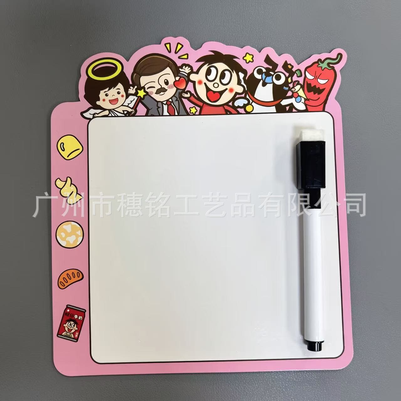 Customizable erasable monthly and weekly planner magnetic calendar stickers, removable refrigerator magnets, message board, and soft whiteboard set.