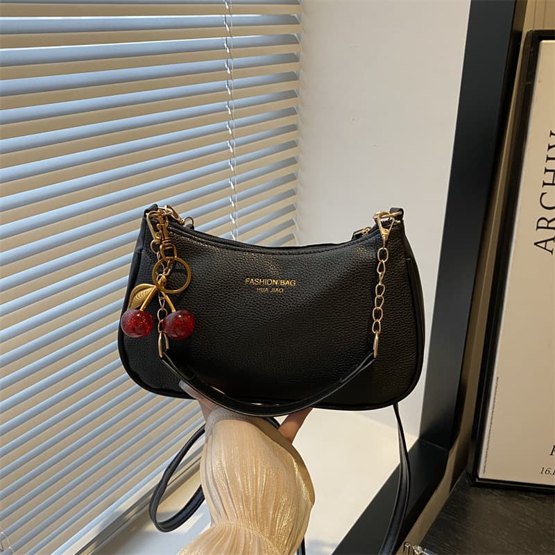 Wholesale Korean-style simple and fashionable shoulder bag 2025 new high-end underarm bag large capacity commuter crossbody women's bag