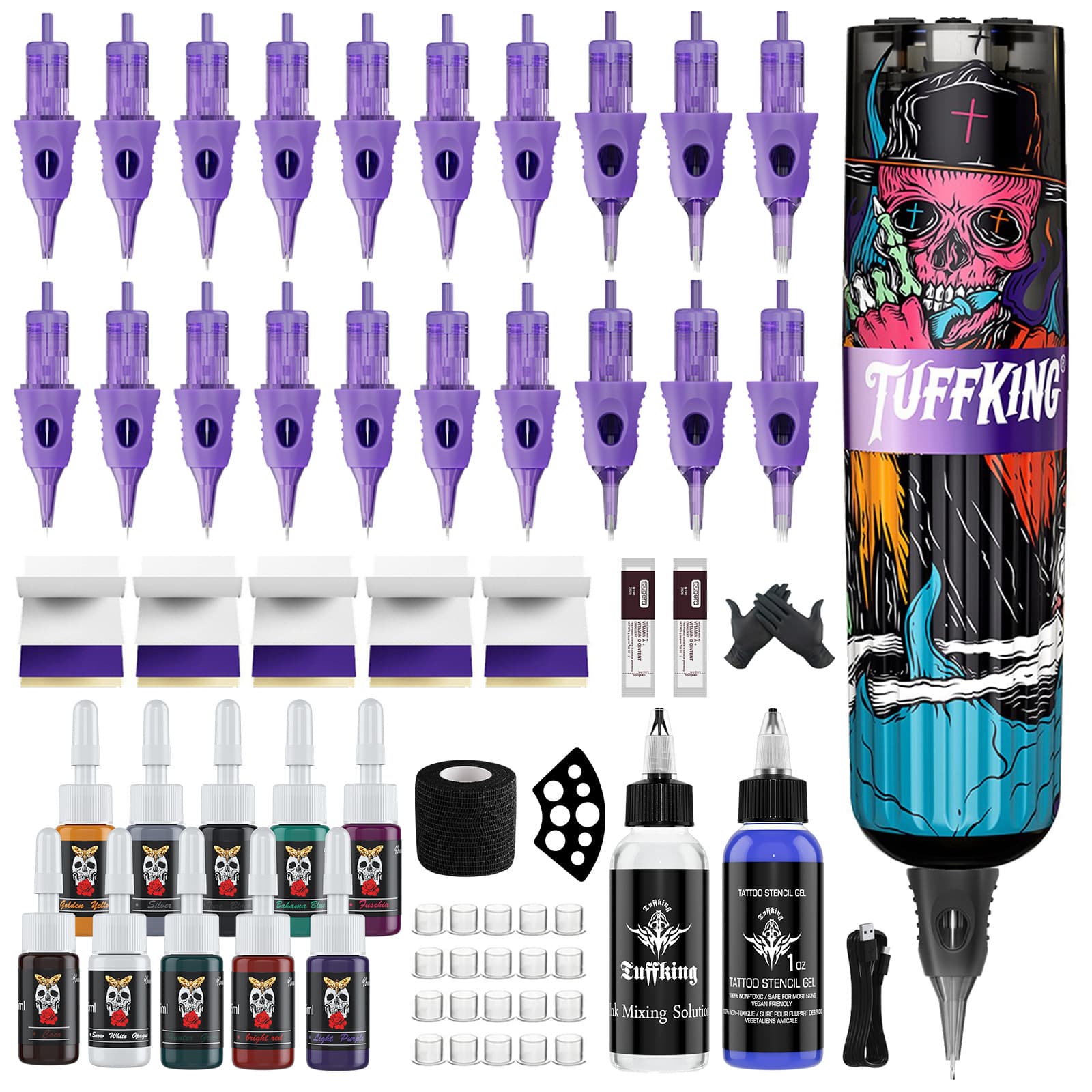 Cross-border secant fogging DIY tattoo power pen tattoo machine motor machine personalized pattern hot selling tattoo pen hot selling