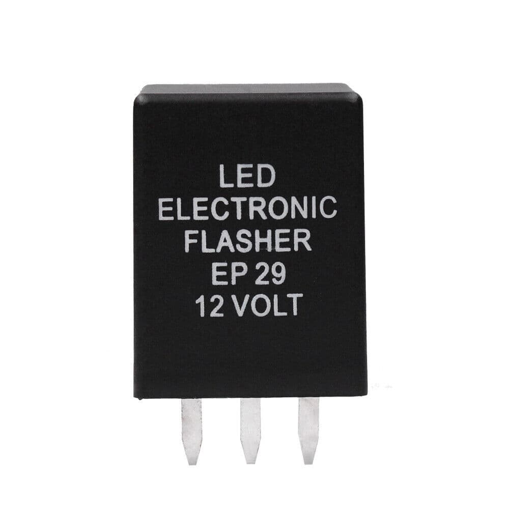EP29 4-Pin LED Flash Relay, Electronic Flasher Relay for Automotive Turn Signals