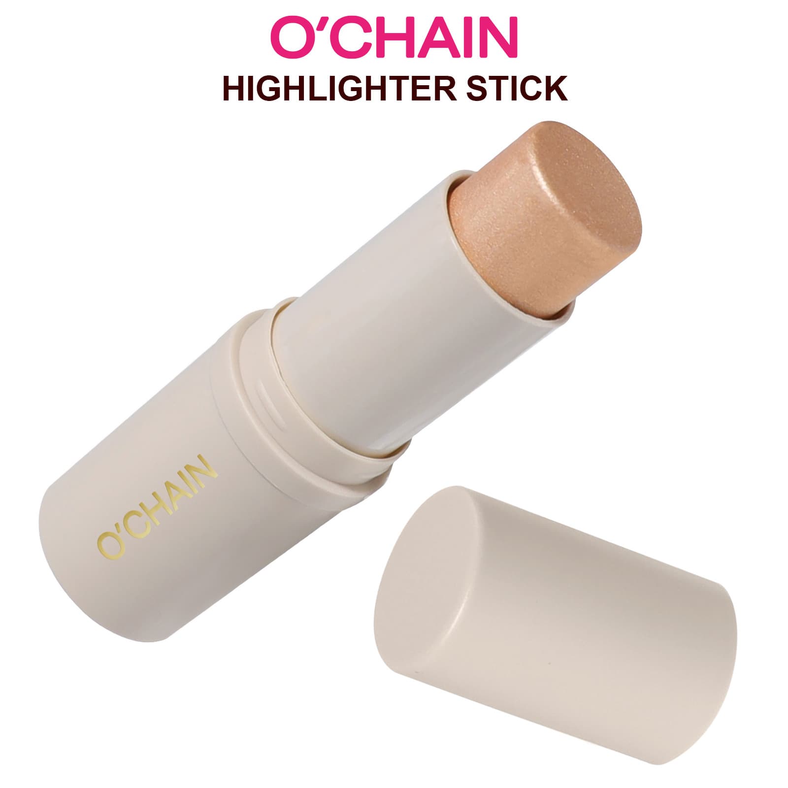 O'Chain Cross-Border Waterproof Long-Lasting Non-Smudging Color-Enhancing Three-Dimensional Brightening Fine Shimmer Water-Gloss Stick Highlighter Stick