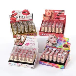 [24-Pack] Student Lipstick Moisturizing Non-Fading Lip Balm Nourishing Non-Stick Cup Mauve Color Student Pregnant Women Lipstick