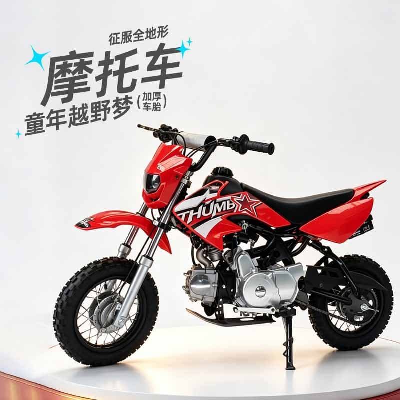 All-Terrain Children's Two-Wheeled 125Cc Off-Road Motorcycle Track and Field Adult Fuel-Powered Mini Off-Road Competition Vehicle