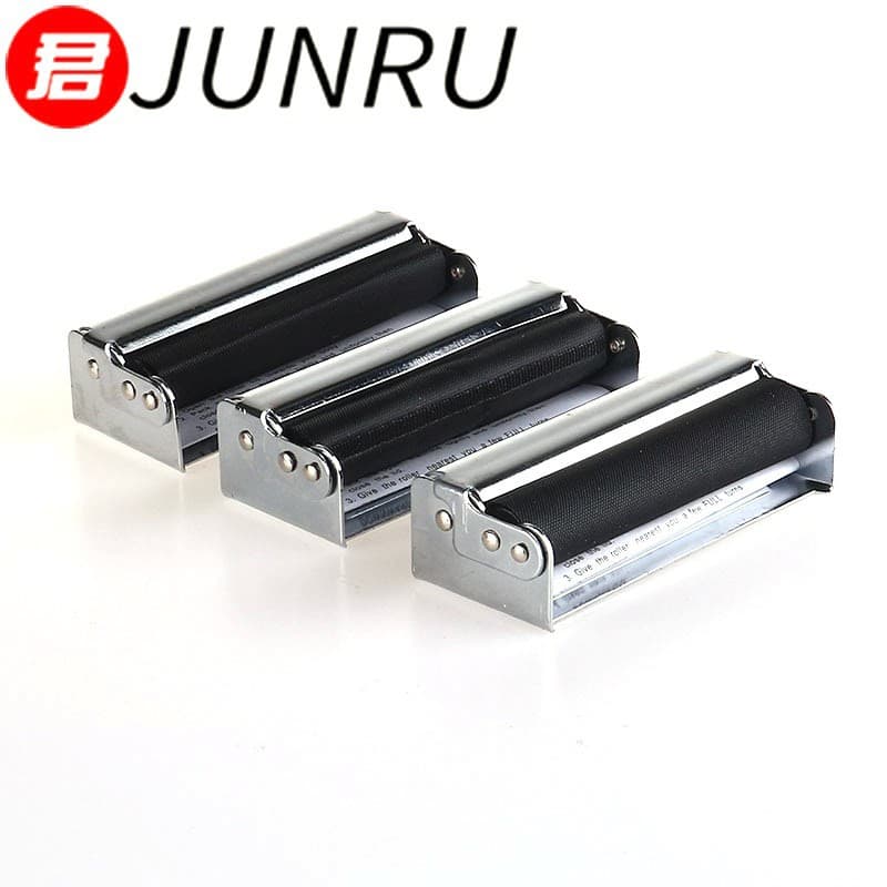 70mm 78mm 110mm Metal Cigarette Roller, Portable Manual with or without Lid, Hand Rolling Accessories