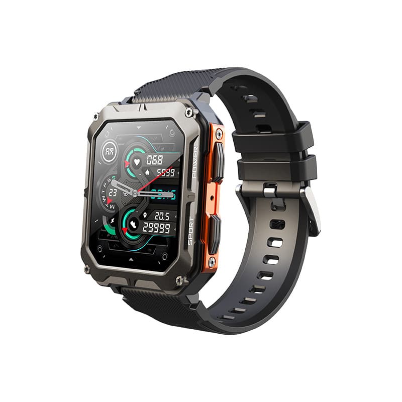 C20pro (DaFit) Bluetooth Calling Rugged Outdoor Sports 3ATM Heart Rate Blood Oxygen Sleep Smart Watch Band
