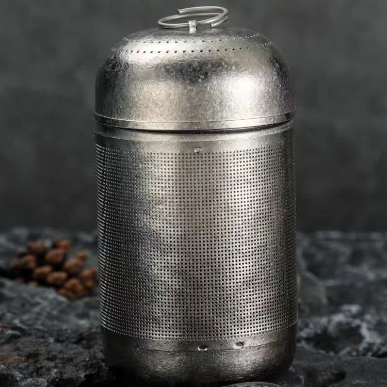 Pure titanium universal tea net, tea strainer, tea leaf filter, tea-water separation chamber, lightweight portable tea brewing accessory