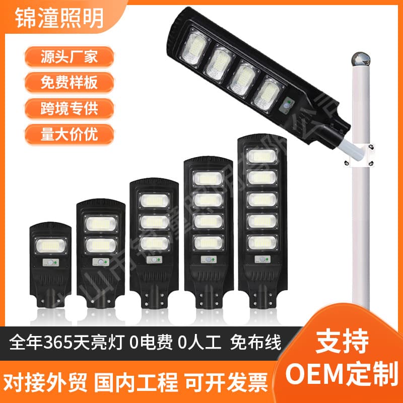 Cross-border integrated street light solar municipal engineering lighting new rural outdoor waterproof street light induction garden light
