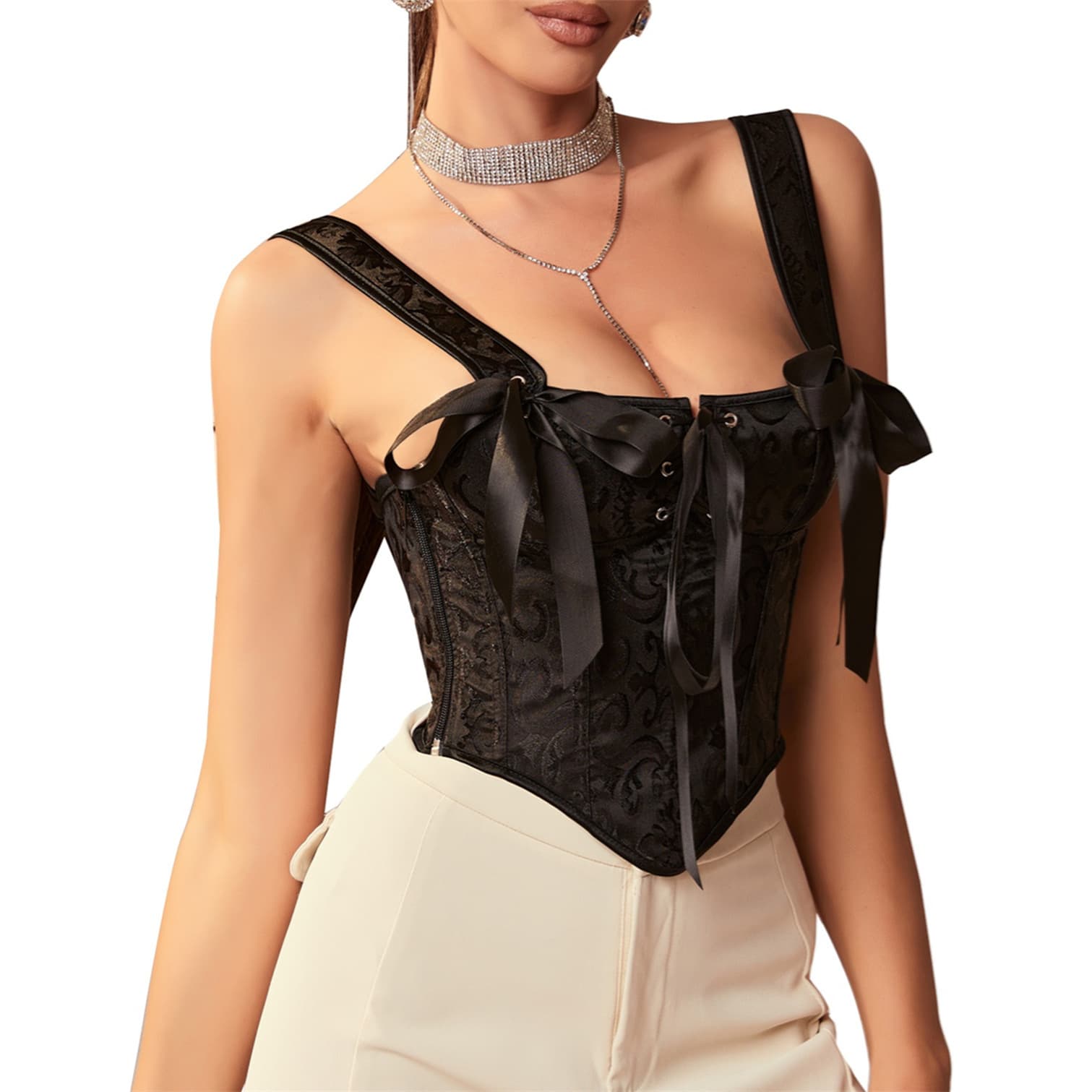 Sexy small breast push-up bra, waist lift and push-up bra, adjustable front straps, body shaping bra