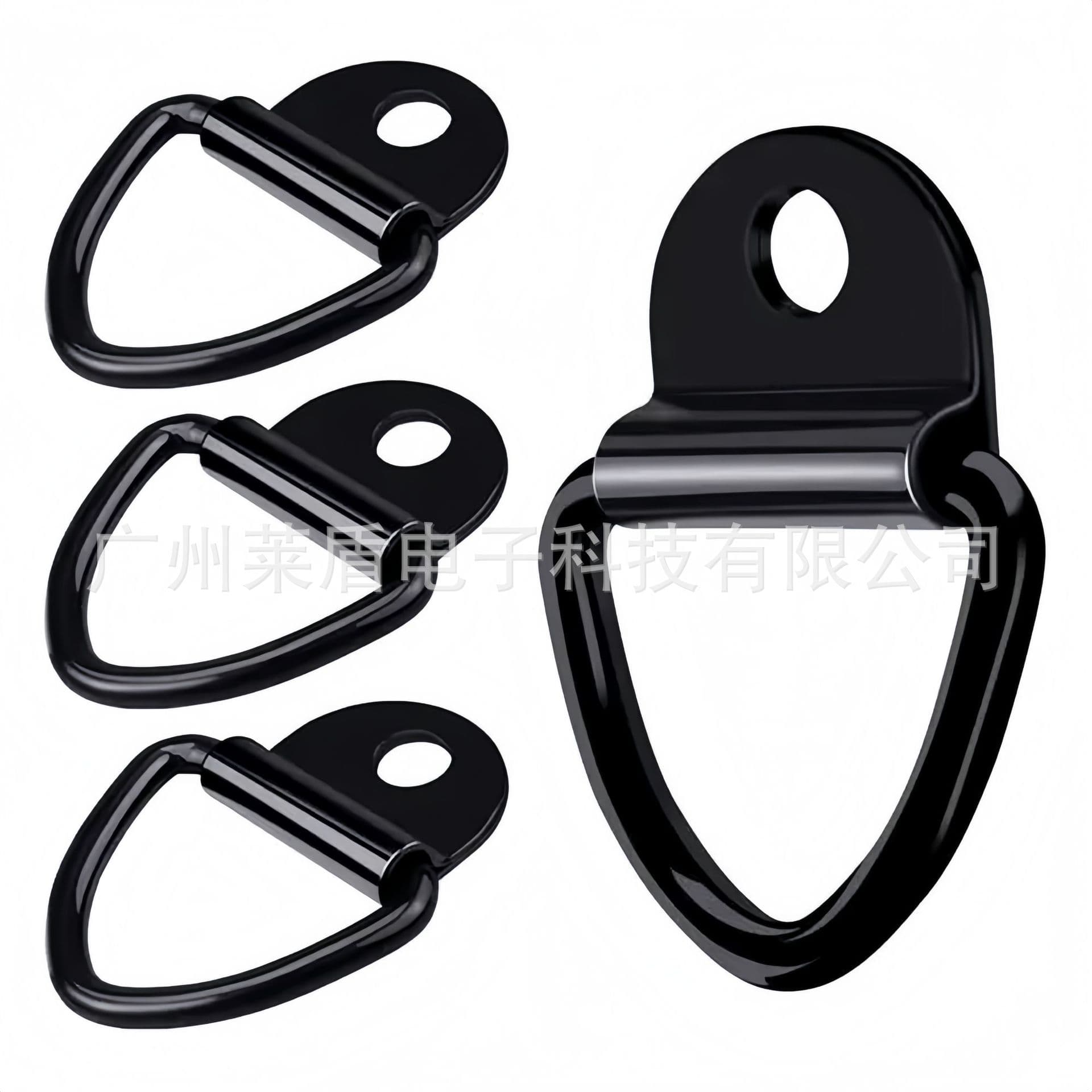 Stainless Steel Semi-Circular D-Shaped Lifting Ring, D-Shaped Strap Pull Ring for Bags, Welded Horizontal Ring for Truck Cargo Fixing and Binding Ring