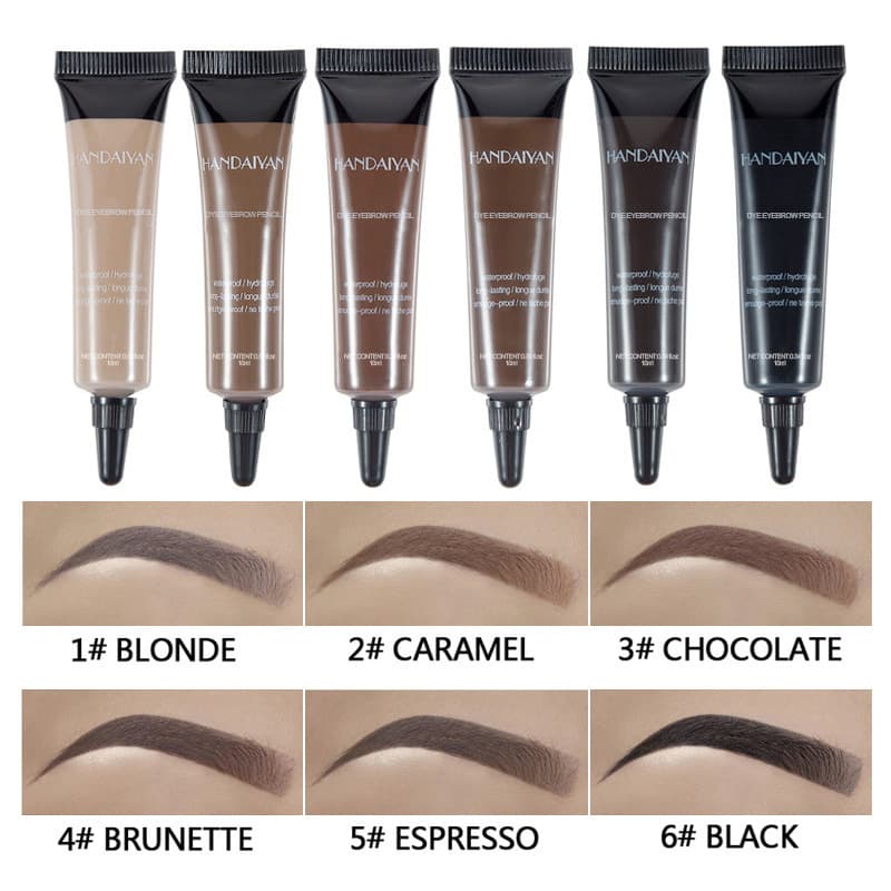 Handaiyan Velvet Mist Wild Air Eyebrow Soft Tube Tint Natural 3D Non-Smudge Waterproof Long-Lasting No Fade