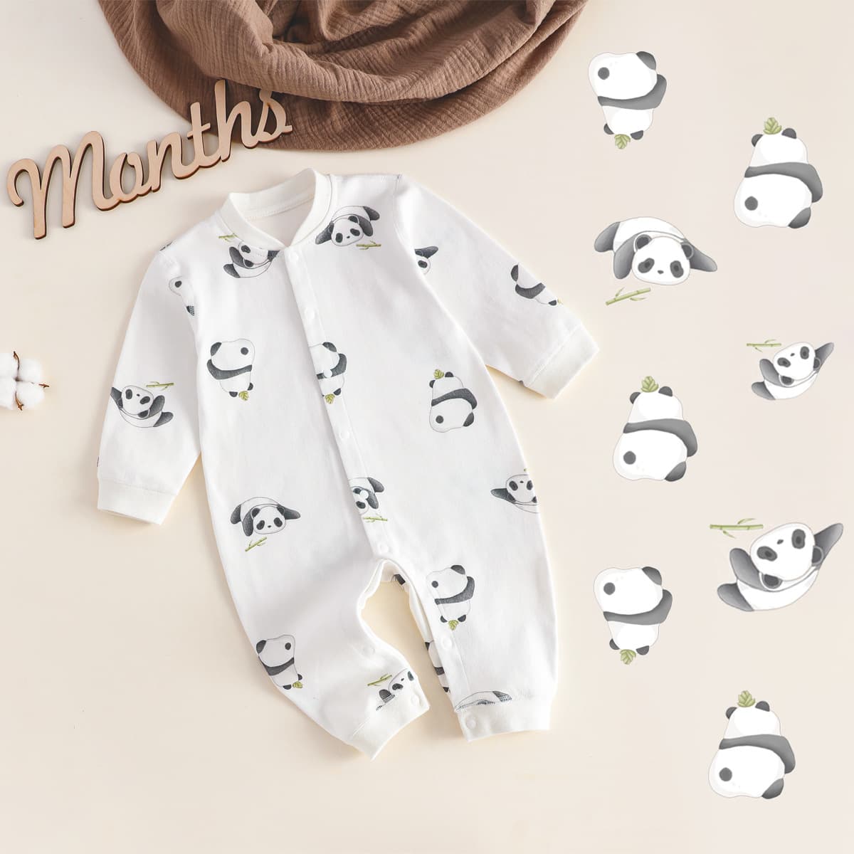 Infant Newborn Onesie, Class A Pure Cotton Long-Sleeve Baby Boy & Girl Clothing, Autumn/Winter