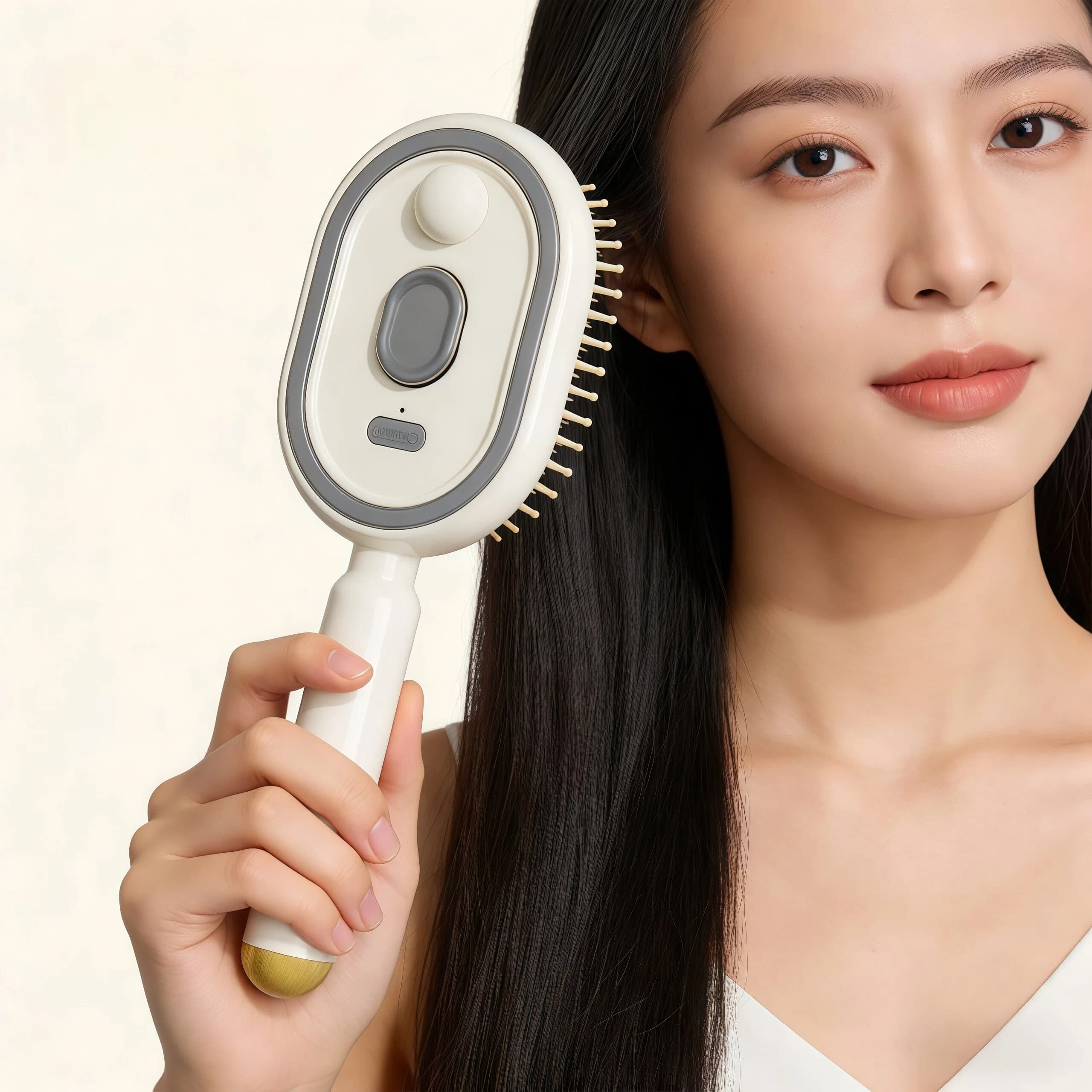 Electric Essential Oil Mist Comb Hair Care Smoothing Anti-Static Curling Perm Special Spray Air Cushion Massage Comb Mist Nourishing Volumizing