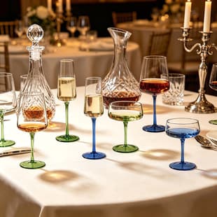 Luxury Colored Stem Glass, Crystal Glass Burgundy Red Wine Glass, Champagne Glass, Vintage Margarita Cocktail Glass