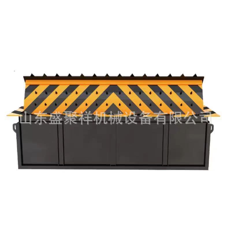 A3 steel plate material, pressure and impact resistant, fully automatic remote-controlled rising, easy maintenance road blocker for airport control.