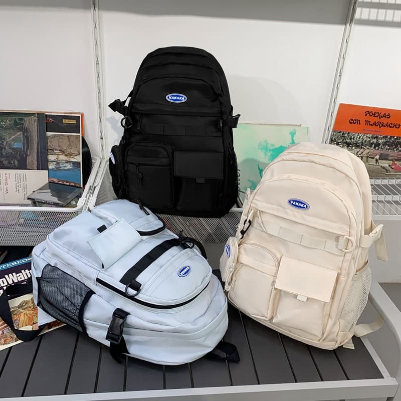 Foreign trade simple and fashionable commuting Japanese large-capacity work bag Korean version junior high school college student large-capacity backpack