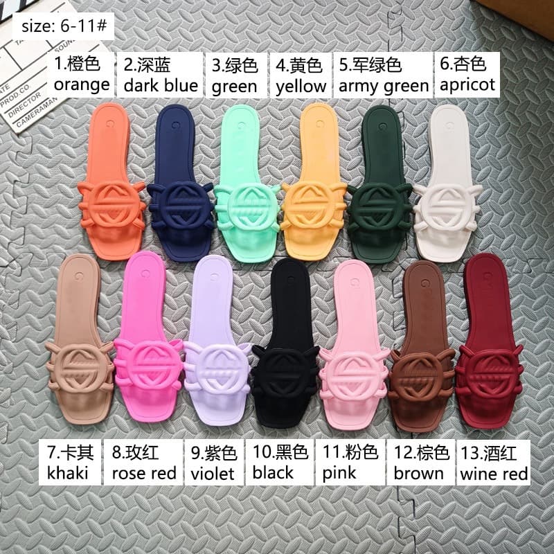 Gg Slip-On Sandals for Women, European and American Style, 2025 New Model, Women's Sandals, Slippers, European Cross-Border