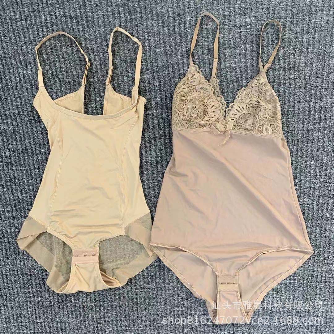 European and American Plus Size Shapewear Tummy Control Thin Cup Strapless Wirefree Bodysuit
