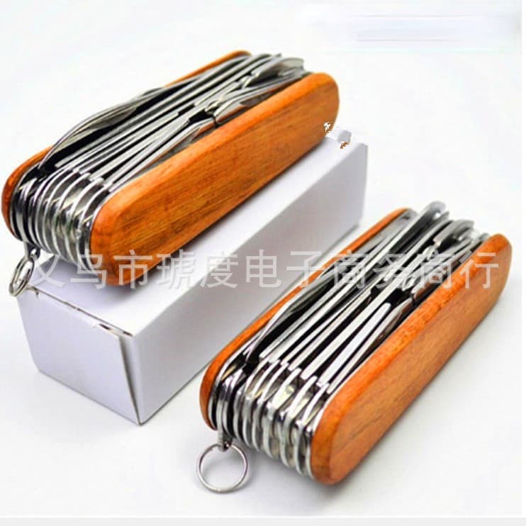 Mini Multi-Functional Outdoor Folding Knife Sharp Personal Defense Small Knife Portable 17 Pages AE Stock Origin China