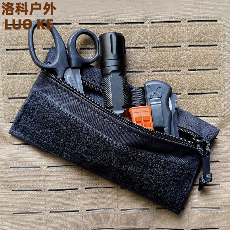 Tactical vest accessories bag EDC storage bag backpack built-in organization bag tactical candy bag convenient Velcro surface