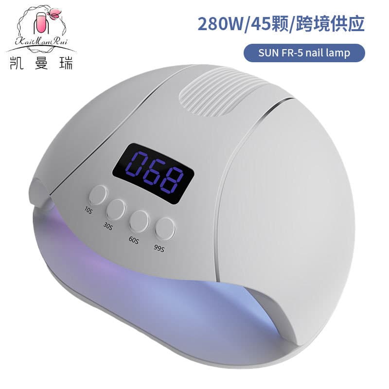 Nail Lamp 280W High Power Nail Curing Lamp Dual Light Source LED Beads Nail Dryer Digital Display UV Lamp