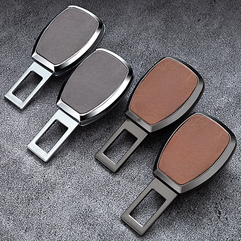 Car Seat Belt Tongue Extension Fixing Connector Card, In-Car Seat Belt Lock Tongue Plug Alloy
