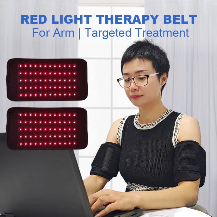 LED therapy belt with infrared light therapy lamp, 660+850 lamp, soothing and portable beauty treatment.